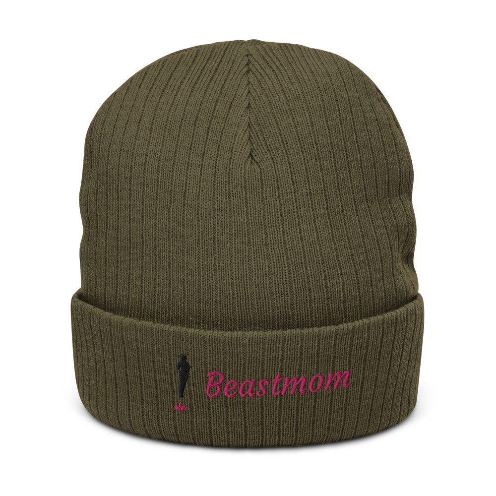 Eco-Friendly Beastmom cuffed beanie